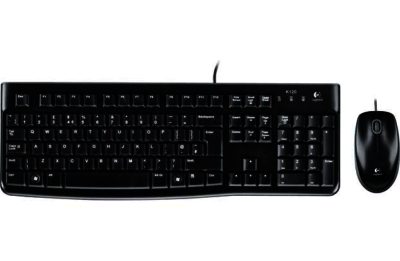 Logitech MK120 Wired Mouse and Keyboard Deskset.